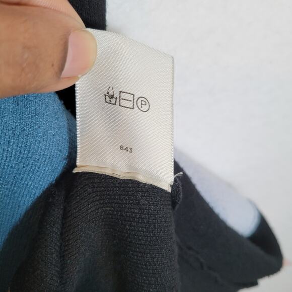 Rhode Womens Riley Maxi Pleated Ruffle Knit Tank Dress Size Medium Black Bodycon - Picture 5 of 10